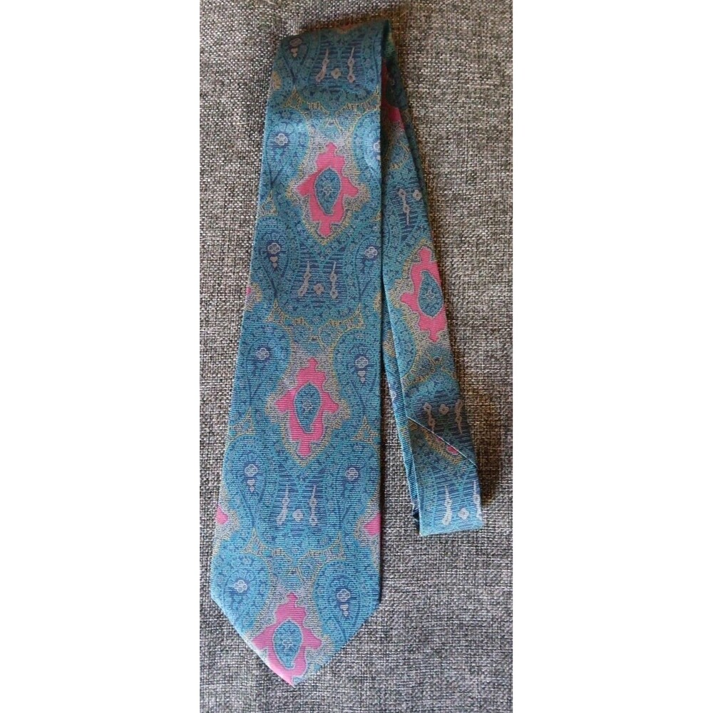Tie 70s 80s 90s Y2K New Vintage Stock Sheaf And Caber Blue Red Gold 56 Inches